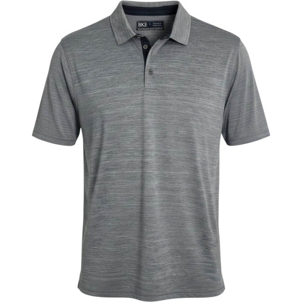 BKE Men's Performance Polo Shirt Blue Space Dye Stretch‎ TS001850M 2XL